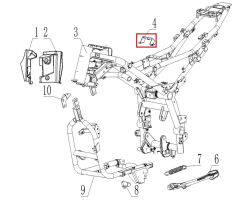 REGAL RAPTOR SPN 125 Depo Sabitleme Braketi
