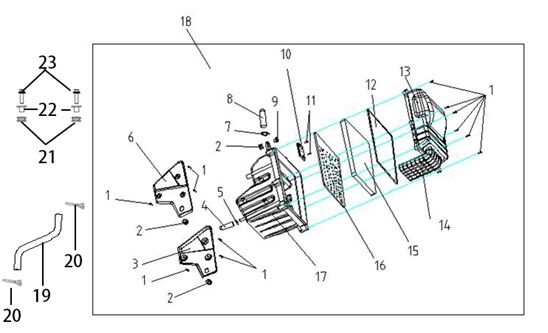 VOGE 300DS HAVA FİLTRESİ SÜNGERİ