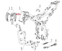 REGAL RAPTOR SPN 125 Şase Ön Boğaz