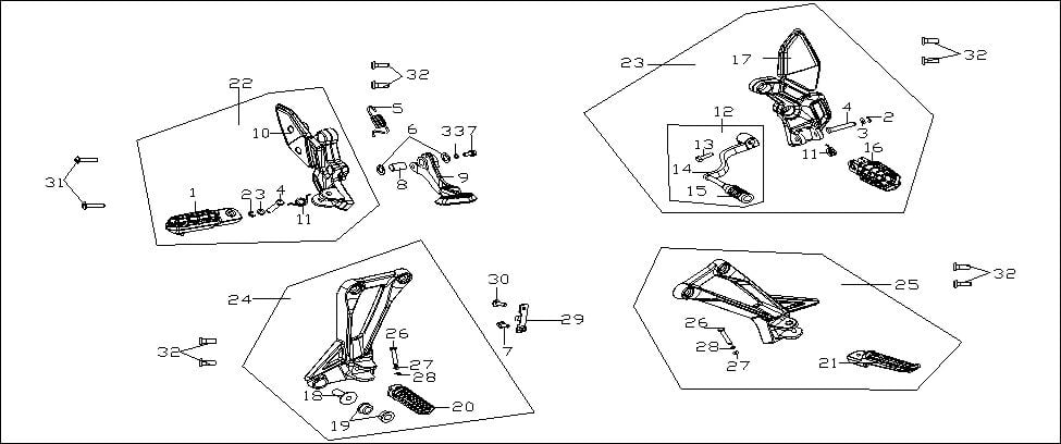 VOGE 300DS YOLCU BASAMAK SOL