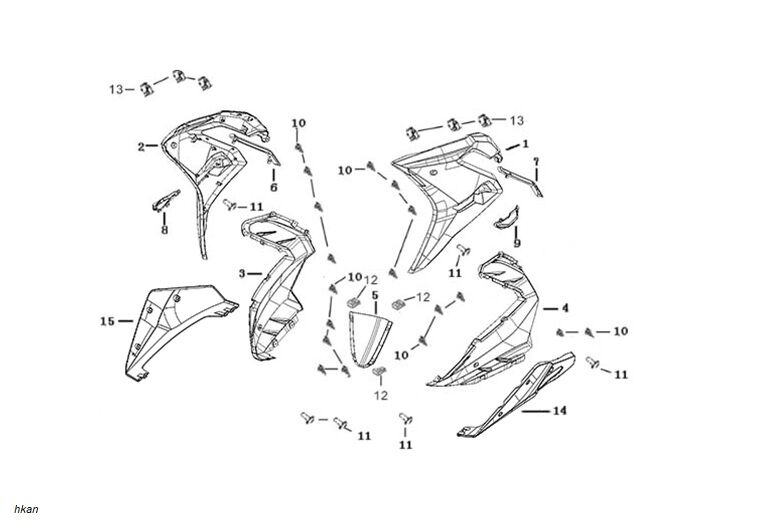 YUKİ GP-2 TARO 125 R ÖN ÇAMURLUK ARKA PLS