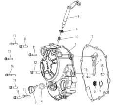 VOGE R125 DEBRİYAJ KAPAĞI
