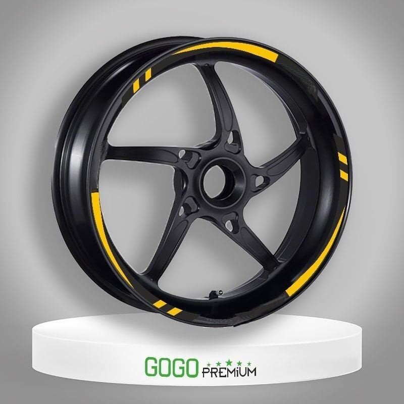 SARI I REFLEKTÖR BASKI HONDA PCX UYUMLU 1 SET JANT ŞERİDİ