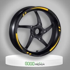 SARI I REFLEKTÖR BASKI HONDA PCX UYUMLU 1 SET JANT ŞERİDİ