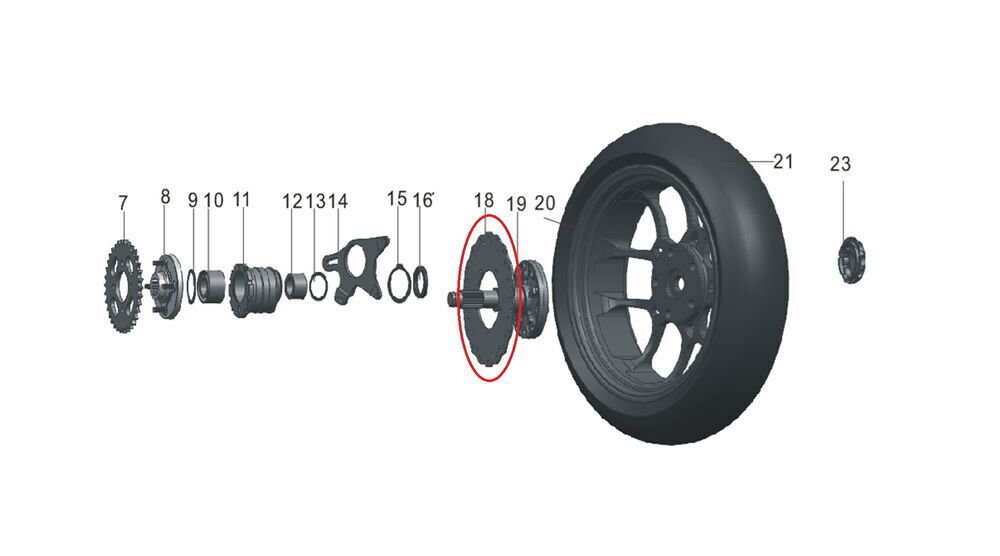 REGAL RAPTOR Pılder 250 Arka Disk aynası
