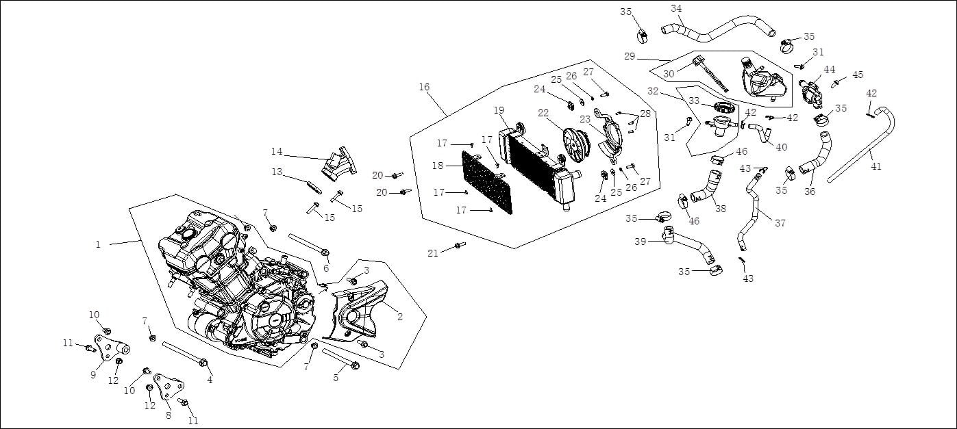 VOGE R125 RADYATÖR KAPAK