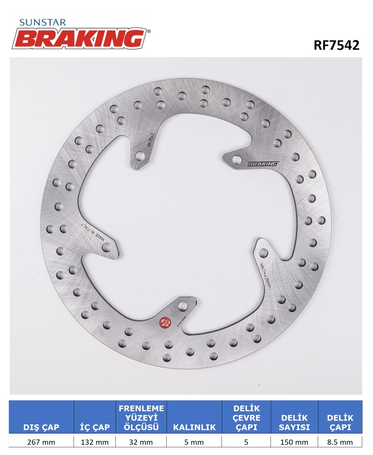 Yamaha FZ8 FAZER YUVARLAK ARKA FREN DİSKİ