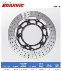 Yamaha FZ8 FAZER YAMAHA YUVARLAK ÖN FREN DİSKİ