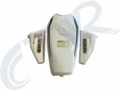 AGK- CG 125 BEYAZ BENZİN DEPOSU ŞAMANDIRASIZ + YAN KAP.