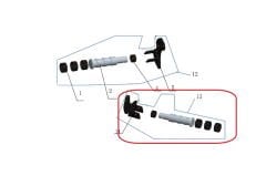 REGAL RAPTOR Daytona 125 Arkçı Basamak + Braketi Sağ
