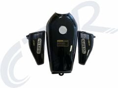 AGK- CG 125 SİYAH BENZİN DEPOSU ŞAMANDIRASIZ + YAN KAP.