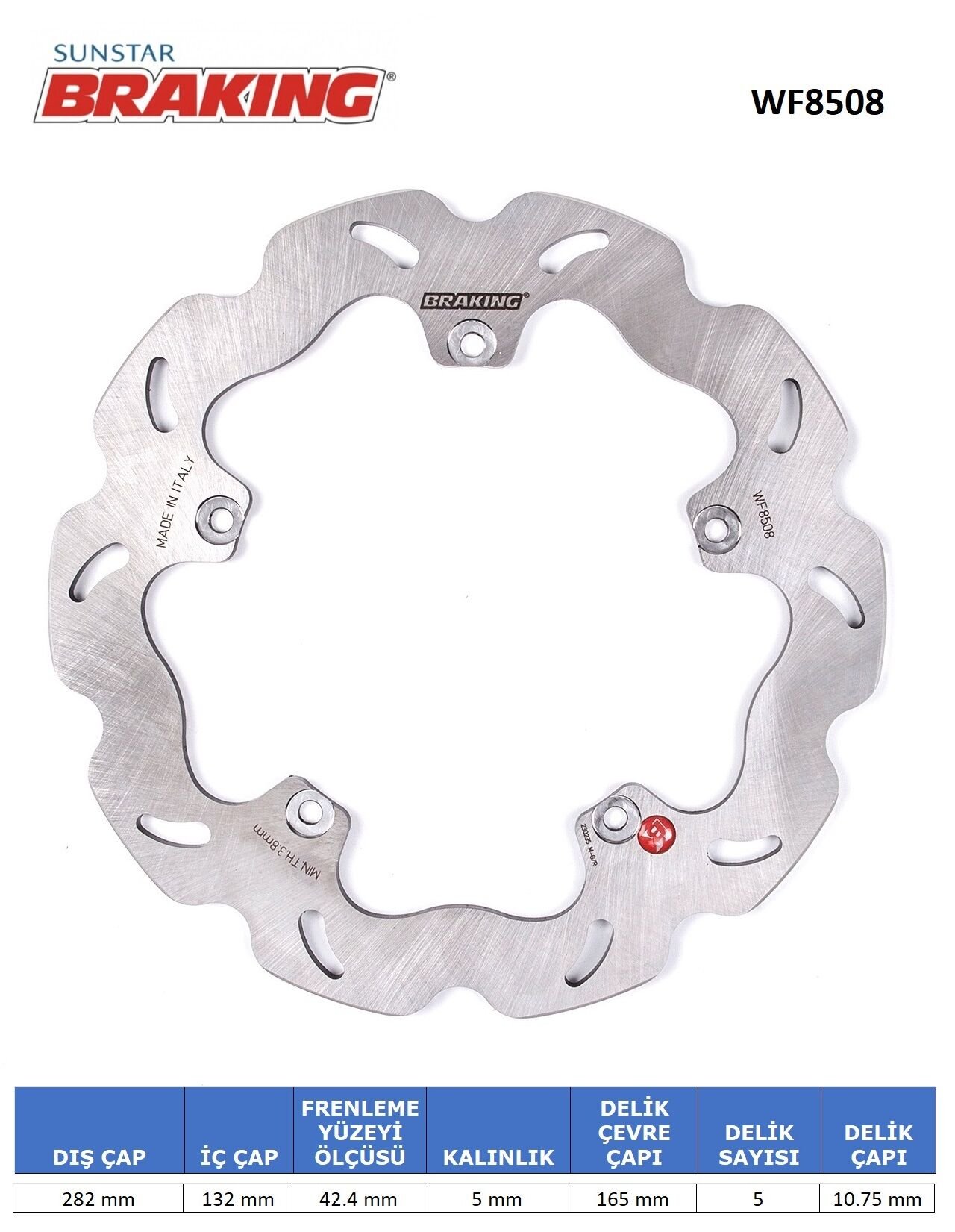 PEUGEOT GEOPOLIS 250 PEUGEOT GEOPOLIS 250-300 / SATELIS DALGALI ARKA FREN DİSKİ