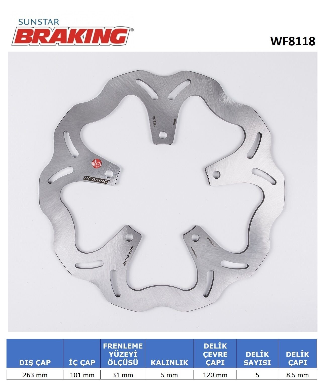 PEUGEOT GEOPOLIS 250 PEUGEOT GEOPOLIS 250-300 / SATELIS DALGALI ÖN FREN DİSKİ