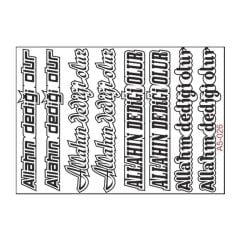 A5 STİCKER 038 TEK PAKET ÇOKLU STİCKER