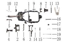 YUKİ CRYPTO 125 MOTOR ASKI DEMİRİ