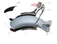 REGAL RAPTOR Daytona 125 Sissy Bar Sırt Dayama Minderi