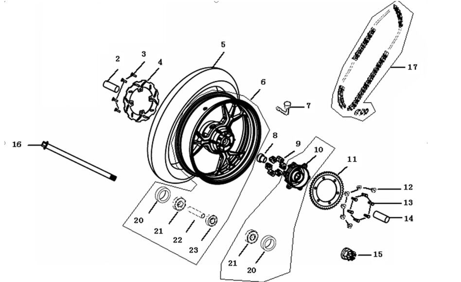YUKİ GP-2 TARO 125 R ZİNCİR