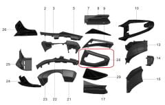 REGAL RAPTOR Pılder 125 Yan Kapak Çerçevesi Sol