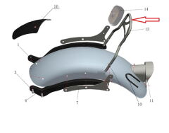 REGAL RAPTOR Daytona 125 Sisy Bar Braketi