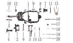 YUKİ CRYPTO 125 ÖN ÇAMURLUK BRAKET
