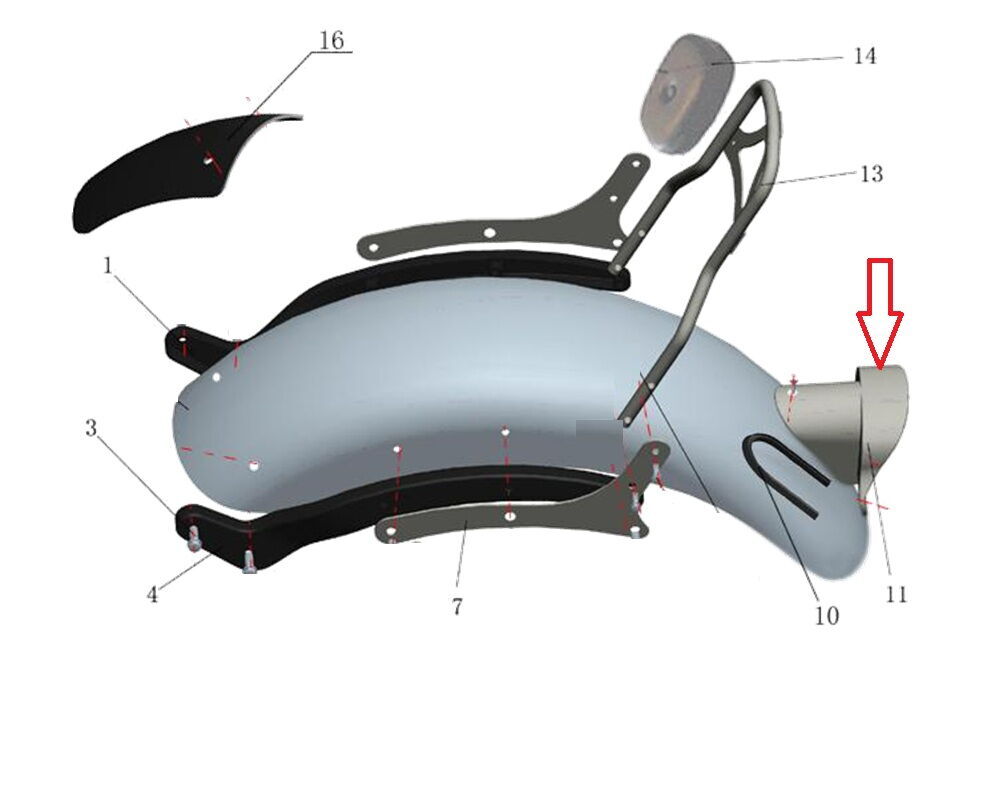 REGAL RAPTOR Daytona 125 Stop Çerçevesi