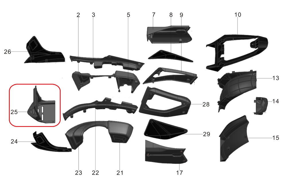 REGAL RAPTOR Pılder 125 Alt Koruma Plastiği