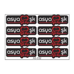 A5 STİCKER 044 TEK PAKET ÇOKLU STİCKER