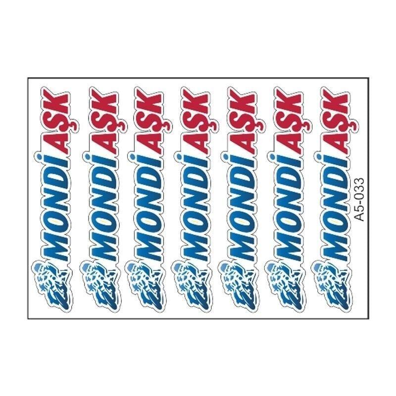 A5 STİCKER 045 TEK PAKET ÇOKLU STİCKER