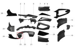 REGAL RAPTOR Pılder 125 Ön Yan Kapak Granajı Sağ