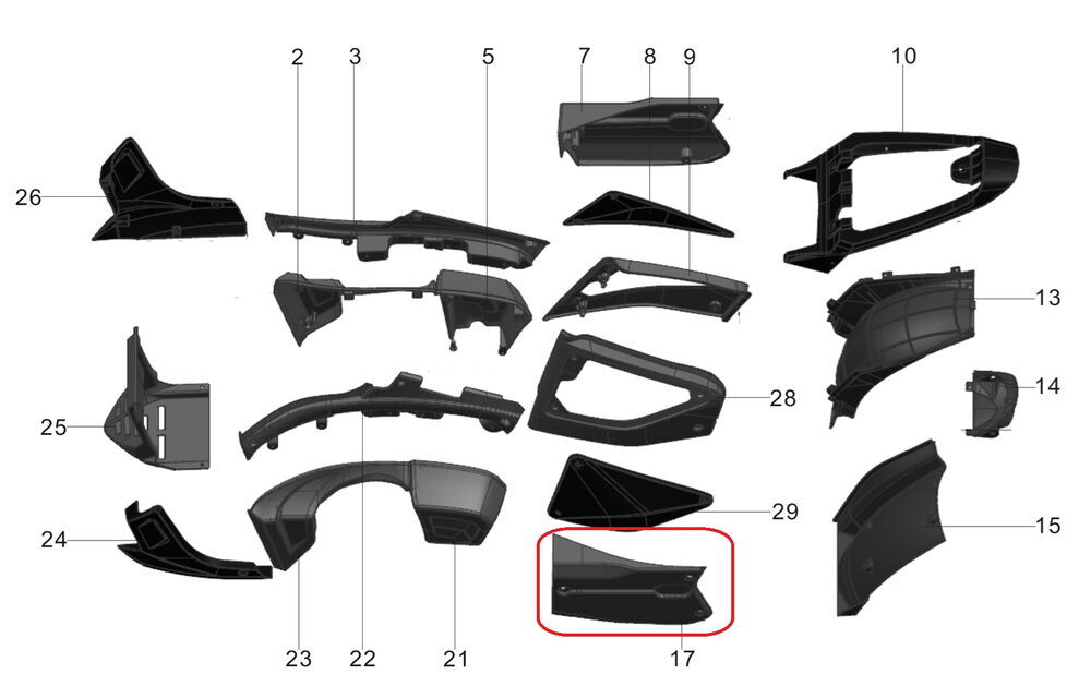 REGAL RAPTOR Pılder 125 Yan Kapak Sağ