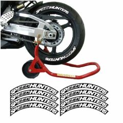 SPEEDHUNTER BEYAZ 3D LASTİK YANAK YAZISI