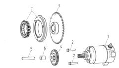VOGE R125 REDİKSİYON DİŞLİ PİMİ