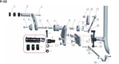 REGAL RAPTOR Spyder 350 Vites Pedalı Komple