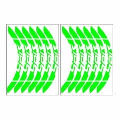 FLORASAN YEŞİL YAMAHA YBR UYUMLU BÜYÜK 1 SET JANT ŞERİDİ