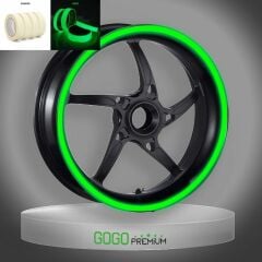 GECE YANAN DOĞAL RENK FOSFORLU 7cm x 7 m LÜKS 1 SET JANT ŞERİDİ