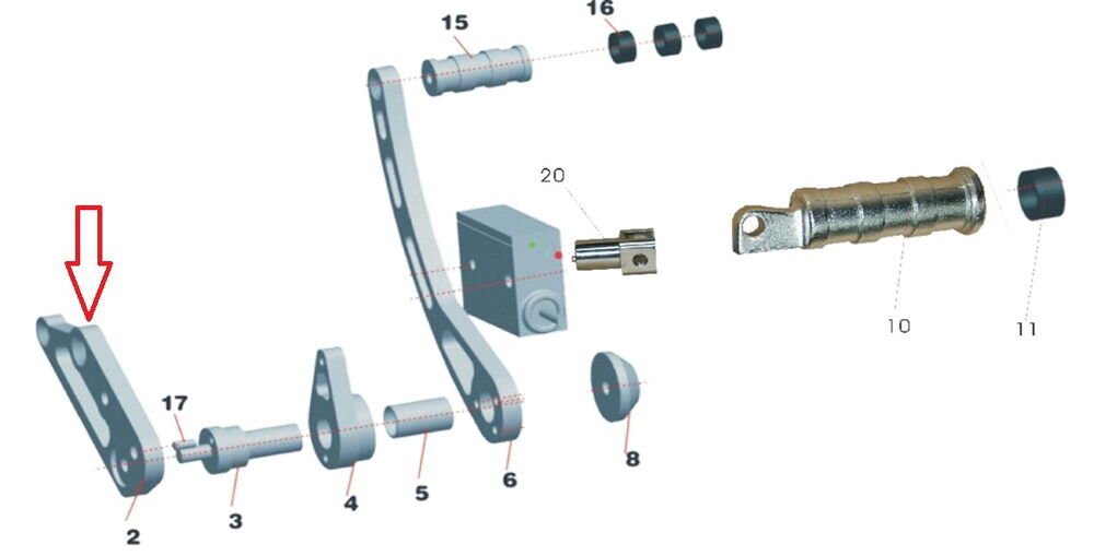REGAL RAPTOR Daytona 125 Arka Fren Tablası