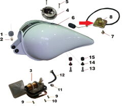 REGAL RAPTOR Daytona 125 Benzin Şamandırası