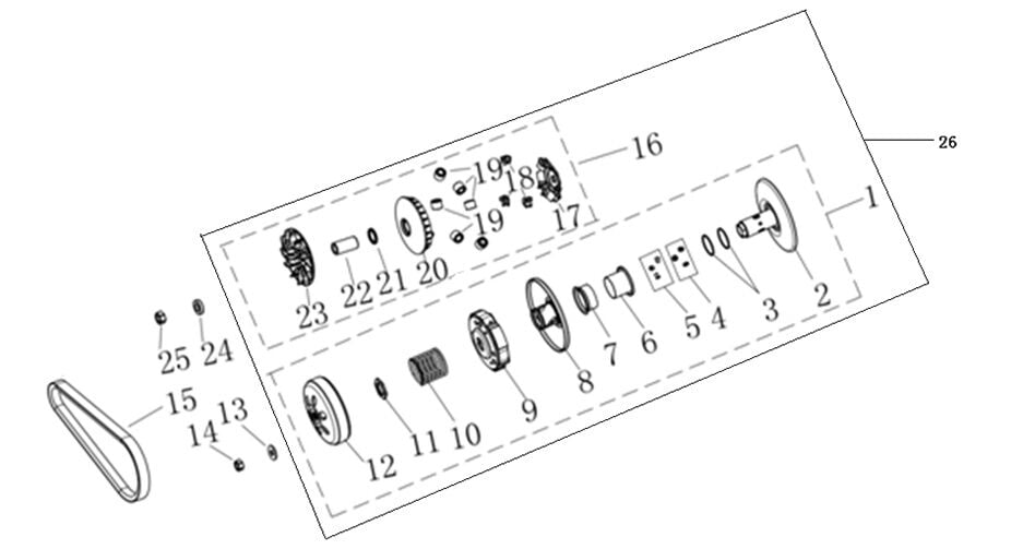 VOGE SR1 ADV DEBRİYAJ BALATASI VE ÖN VARYATÖR SET