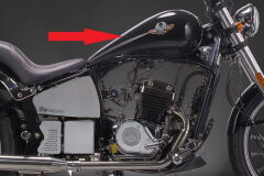 REGAL RAPTOR Daytona 125 Benzin Deposu Siyah