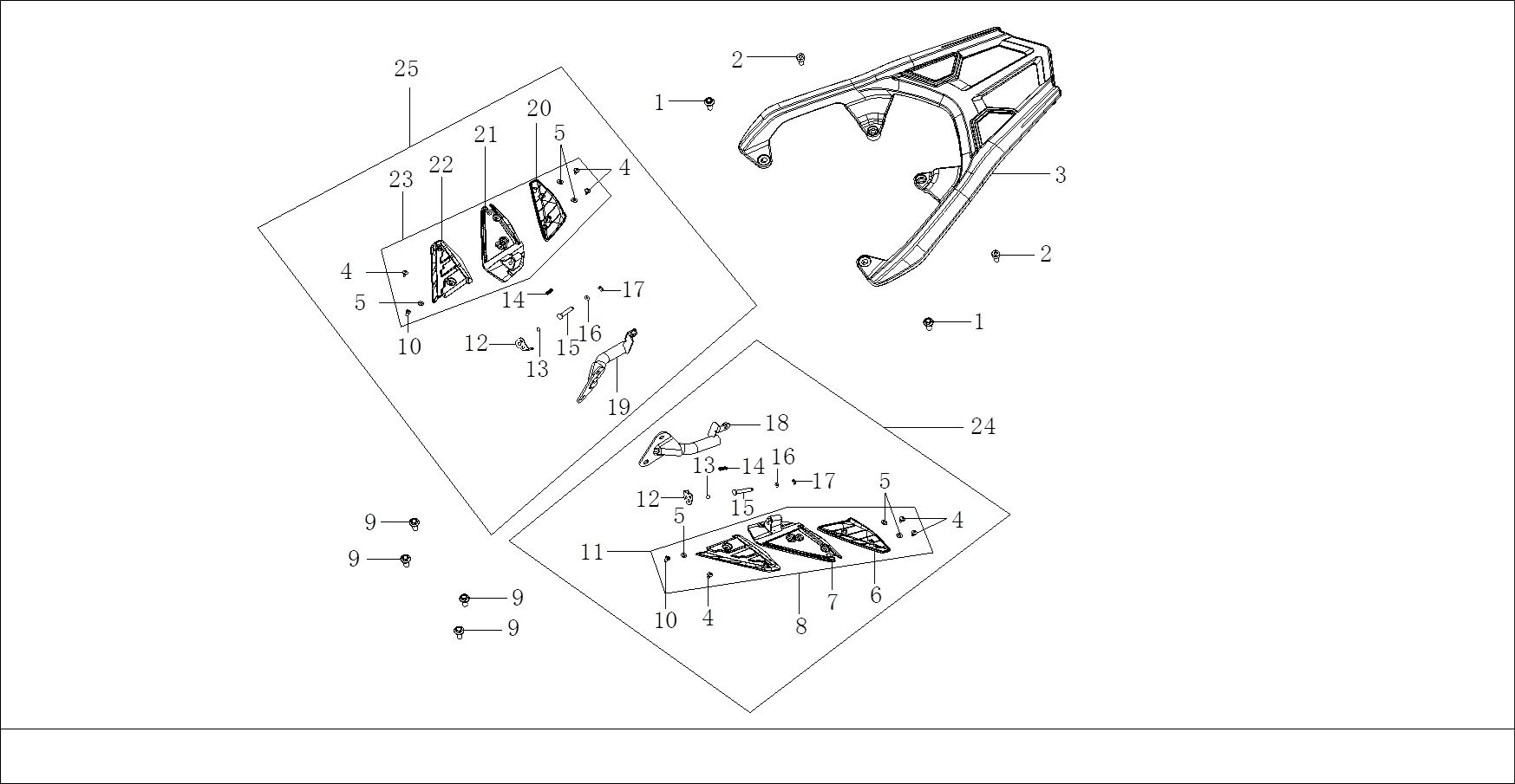 VOGE SR1 125 YOLCU BASAMAK SOL TEK