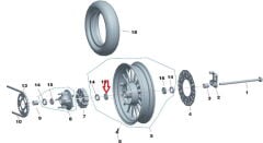 REGAL RAPTOR Daytona 125 Arka Jant Rulman 6303