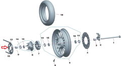 REGAL RAPTOR Daytona 125 Arka Dişli