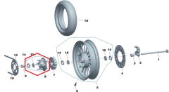 REGAL RAPTOR Daytona 125 Arka Jant Flanş / Dişli Göbegi