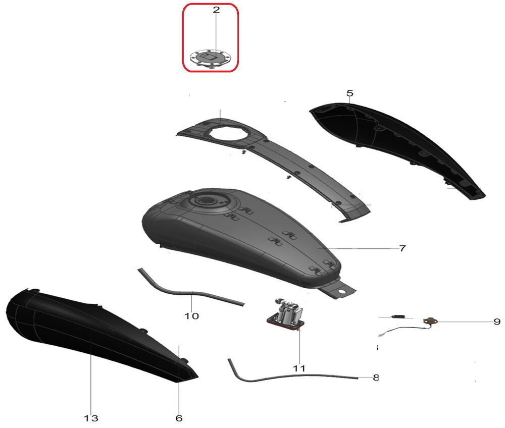 REGAL RAPTOR Pılder 125 Benzin Depo Kapağı