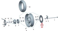 REGAL RAPTOR Daytona 125 Arka Fren Disk