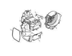 YUKİ GELATO 125 MOTOR FAN KAPAĞI ÜST