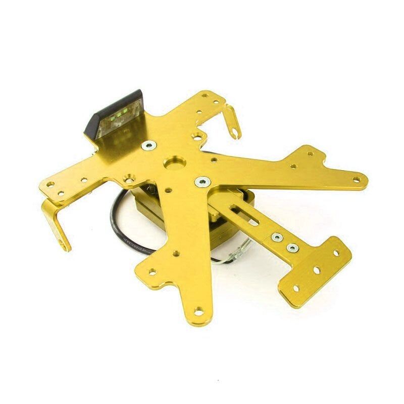 KAWASAKİ Z1000 UYUMLU AYDINLATMALI KATLANIR PLAKA GOLD