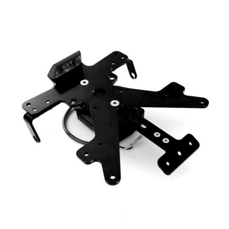 KAWASAKİ Z1000 UYUMLU AYDINLATMALI KATLANIR PLAKA SİYAH