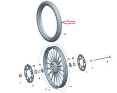 REGAL RAPTOR Daytona 125 Ön dış lastik