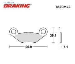 POLARIS SPORTSMAN/WORKER 4X4 335 SİNTERLİ FREN BALATASI